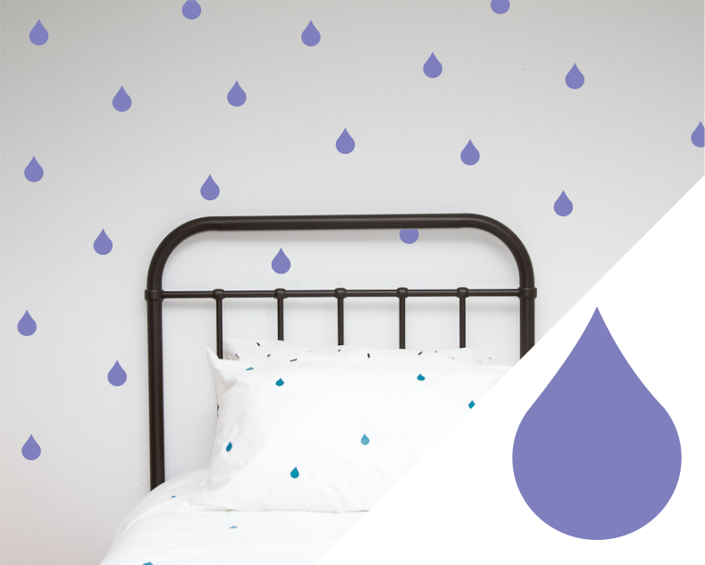 Drip Wall Art stickers - Wall decals - 100 Percent Heart