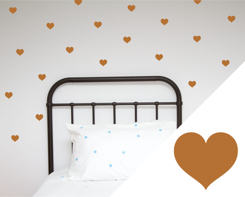 Hearts Wall Stickers - Large
