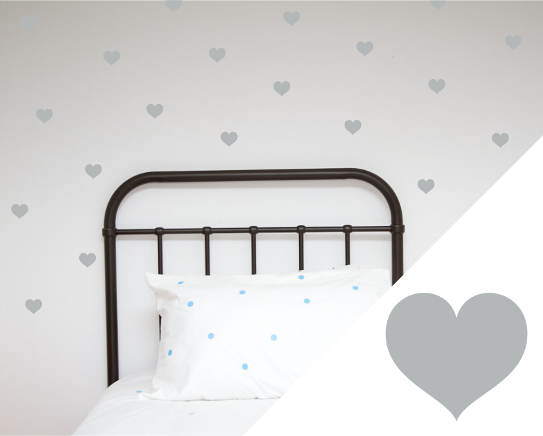 Hearts Wall Stickers - Large