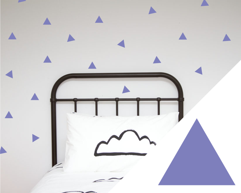 Large Triangles Wall Stickers - Wall decals - 100 Percent Heart