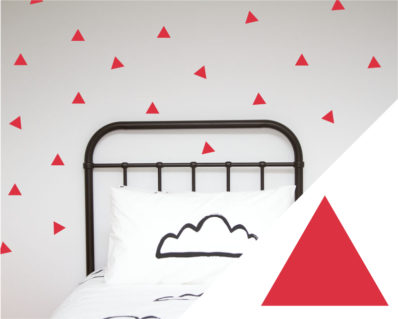 Large Triangles Wall Stickers