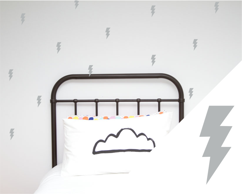 Lightning Bolts Wall Stickers - Wall decals - 100 Percent Heart