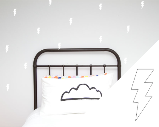 Lightning Bolts Wall Stickers - Wall decals - 100 Percent Heart