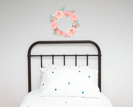 Apricot Floral Wreath