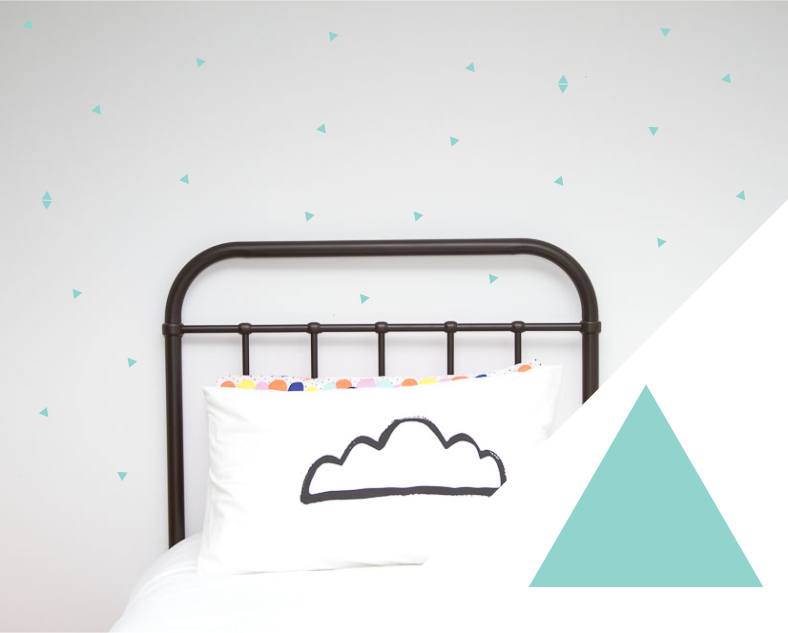 Mini Triangle Wall Stickers - Wall decals - 100 Percent Heart