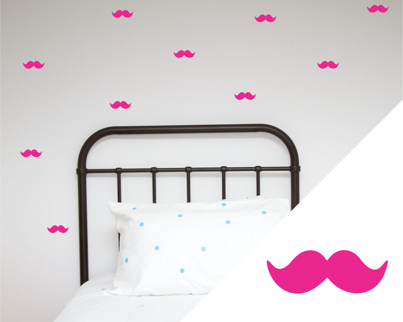 Moustache Wall Stickers