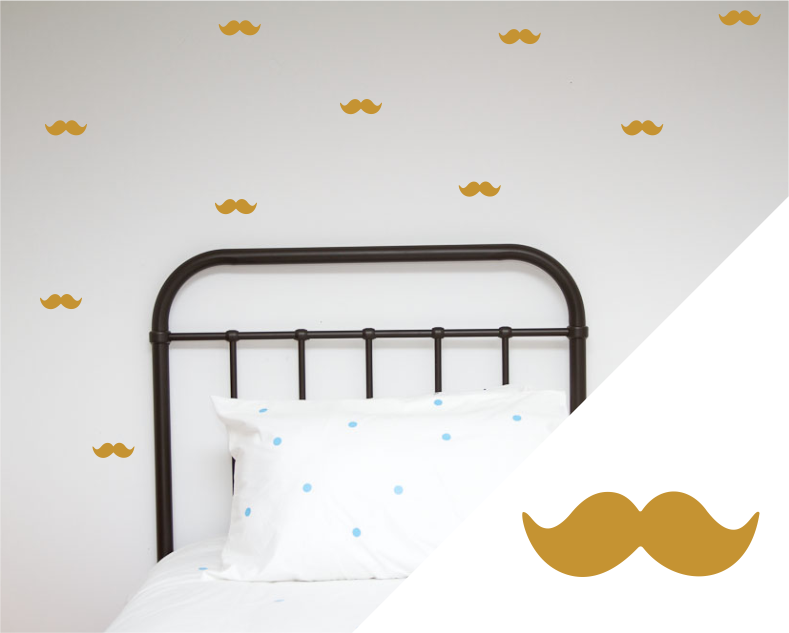 Moustache Wall Stickers