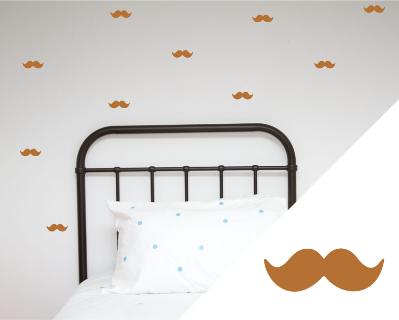 Moustache Wall Stickers