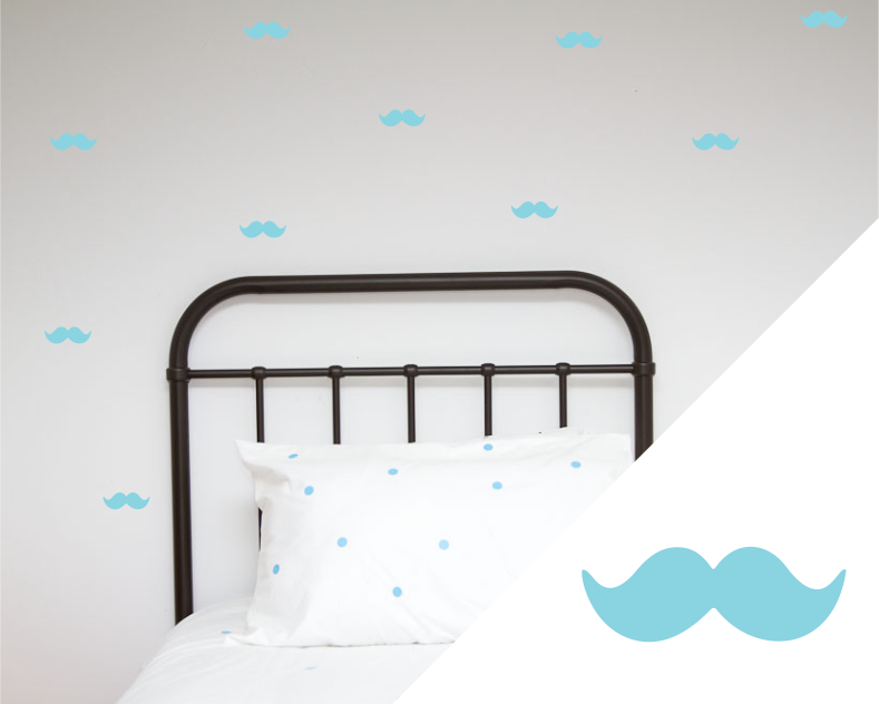 Moustache Wall Stickers