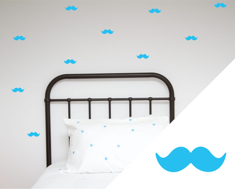 Moustache Wall Stickers