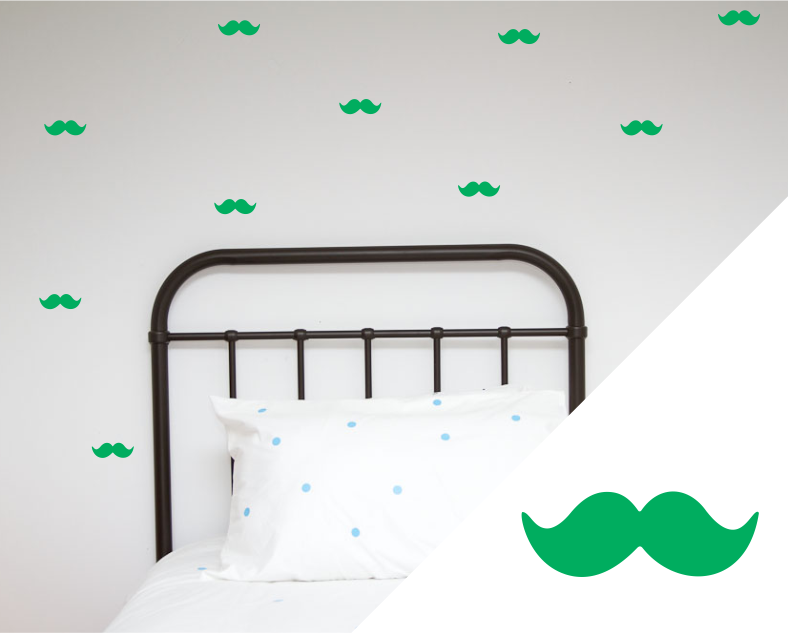 Moustache Wall Stickers