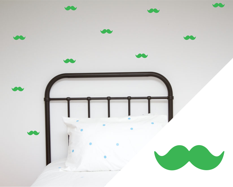 Moustache Wall Stickers