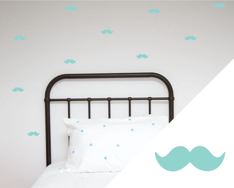Moustache Wall Stickers