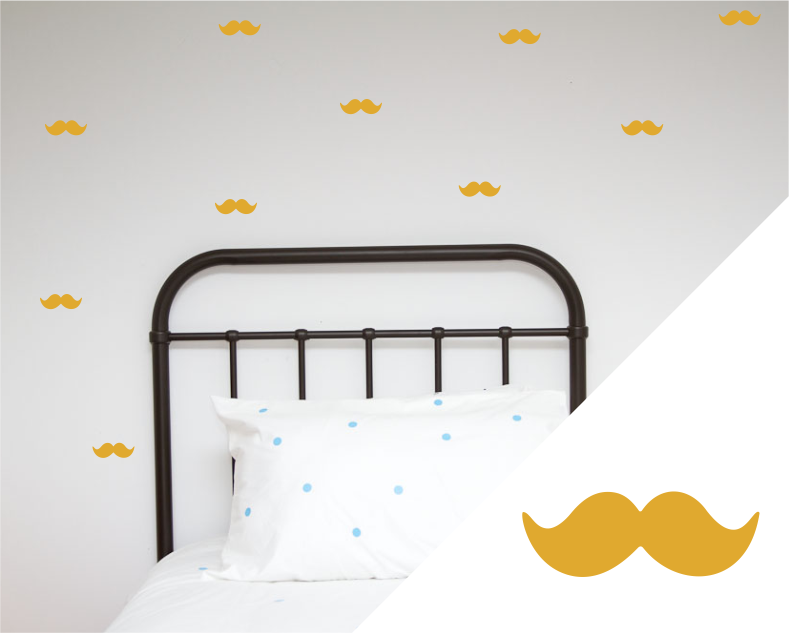 Moustache Wall Stickers
