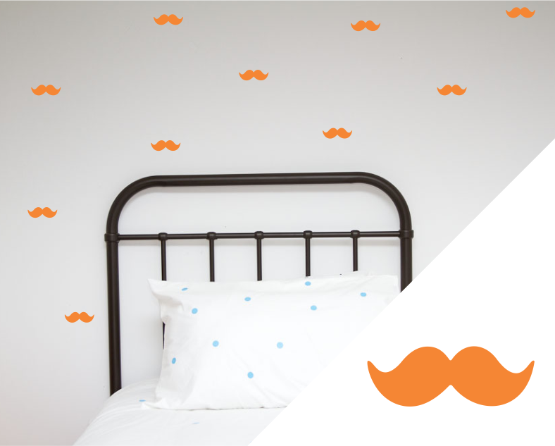 Moustache Wall Stickers
