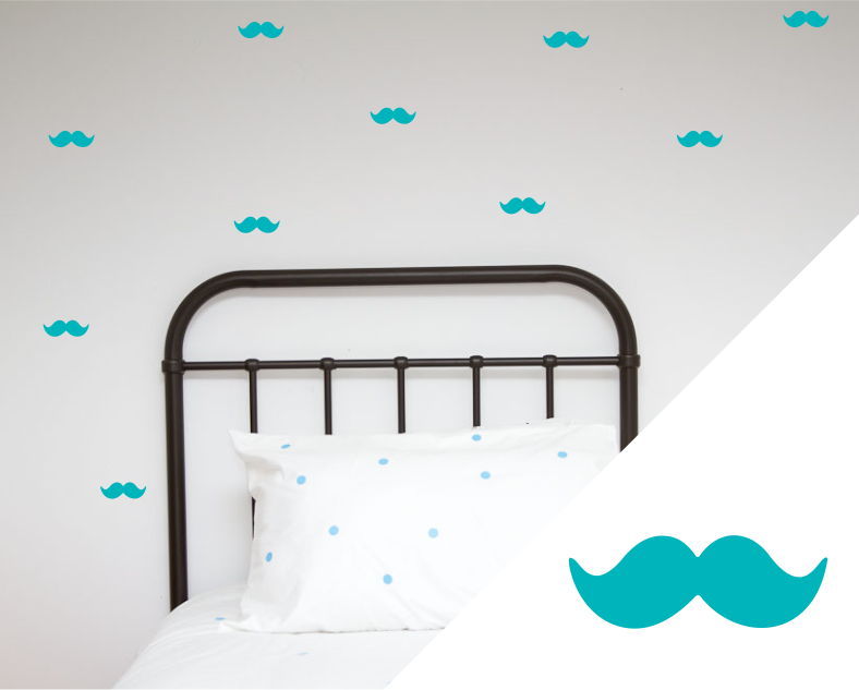 Moustache Wall Stickers