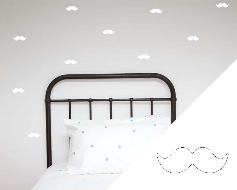 Moustache Wall Stickers
