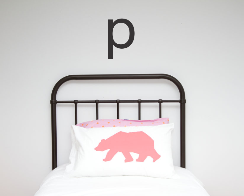 Large Single Letter Wall Stickers