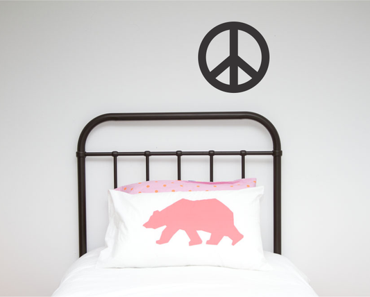 Peace Sign Single Wall Sticker - Wall decals - 100 Percent Heart