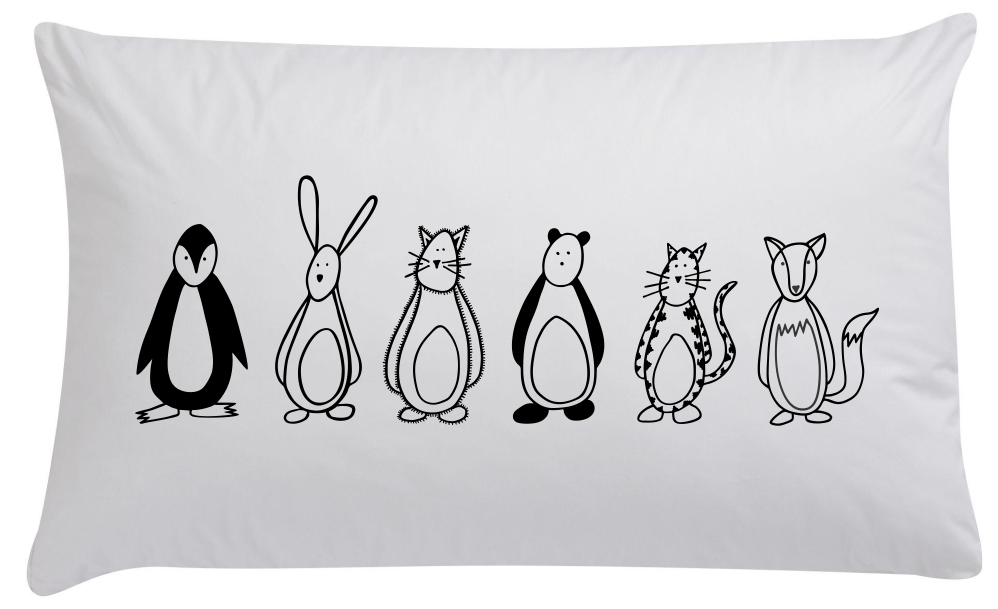Friendly Fellows Organic Pillow Case - Wall decals - 100 Percent Heart