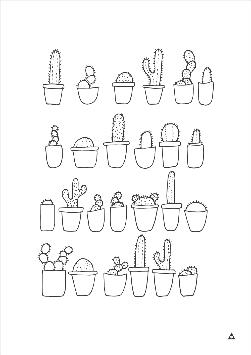 Cacti Art Print