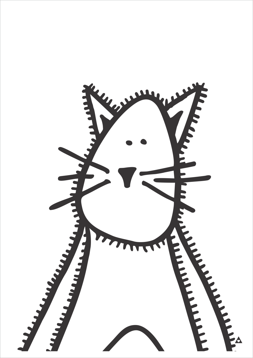 Paws Art Print - Wall decals - 100 Percent Heart