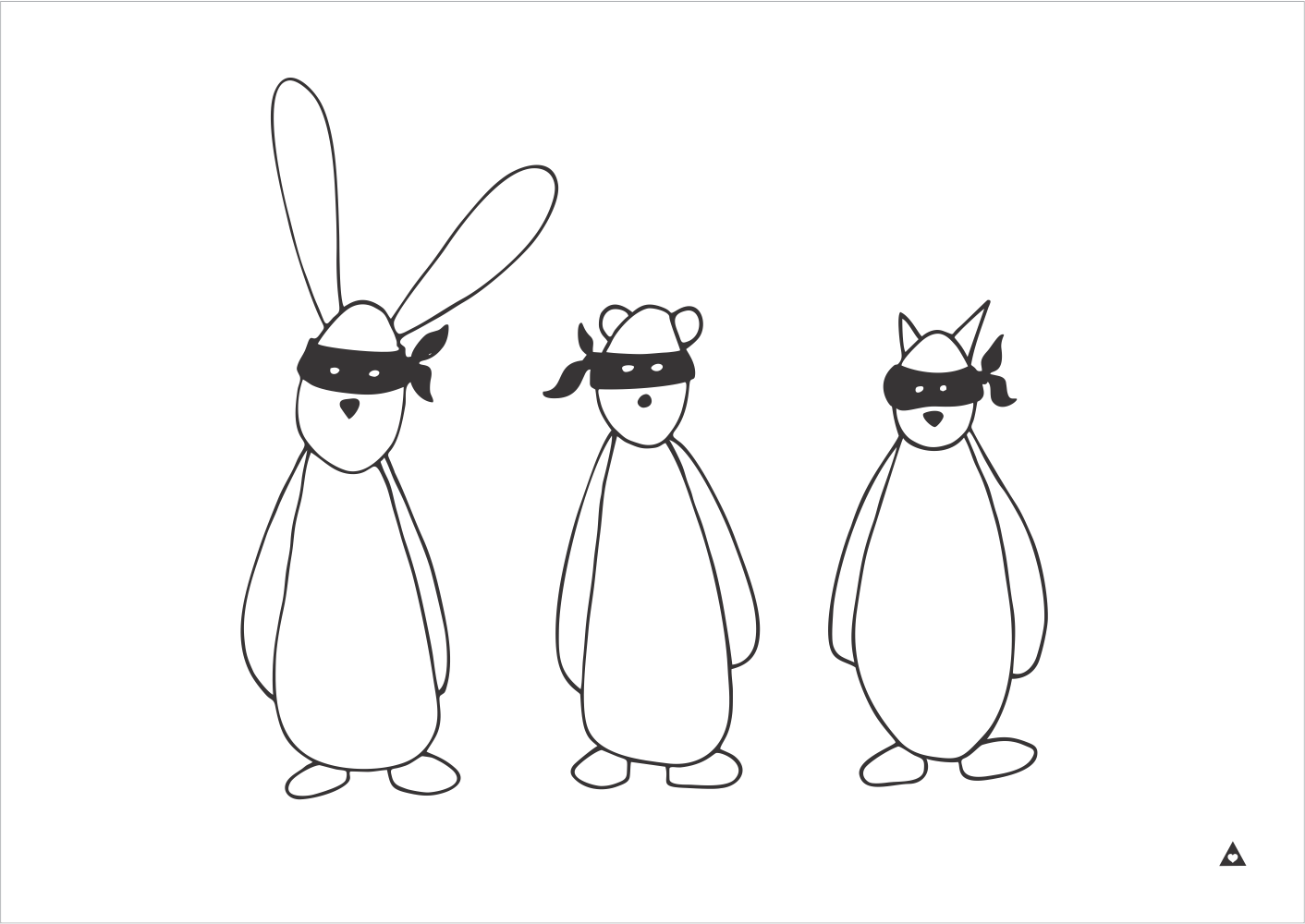 The Gang Art Print - Wall decals - 100 Percent Heart