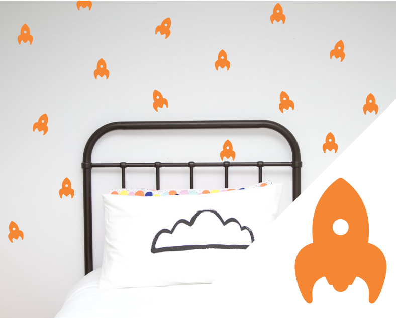 Rockets Wall Stickers - Wall decals - 100 Percent Heart