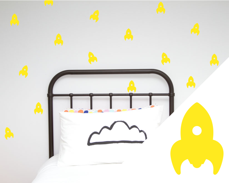 Rockets Wall Stickers - Wall decals - 100 Percent Heart