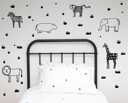 Safari Animals Wall Decals