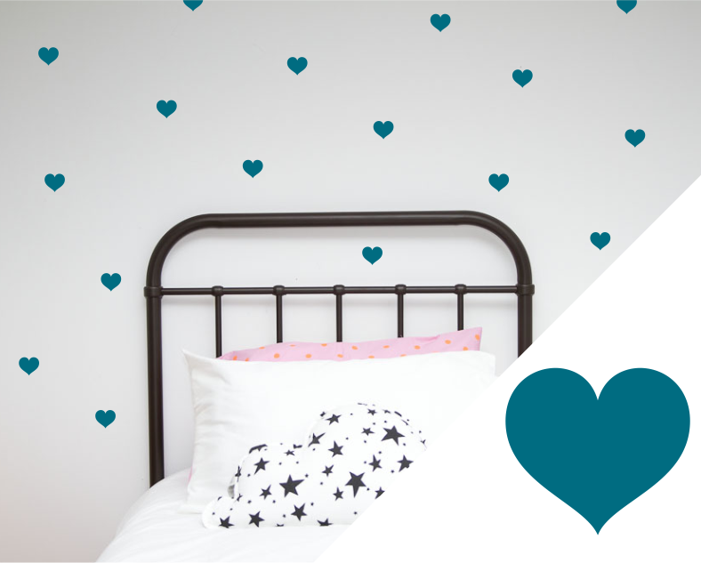 Heart Wall Stickers - Small