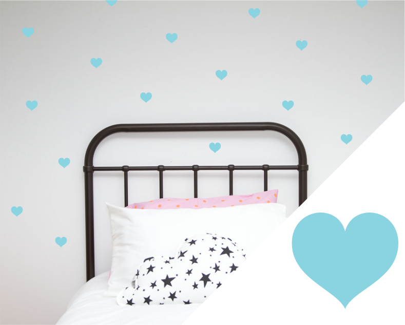 Heart Wall Stickers - Small