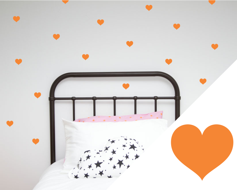 Heart Wall Stickers - Small
