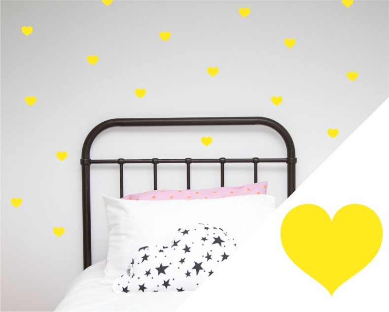 Heart Wall Stickers - Small