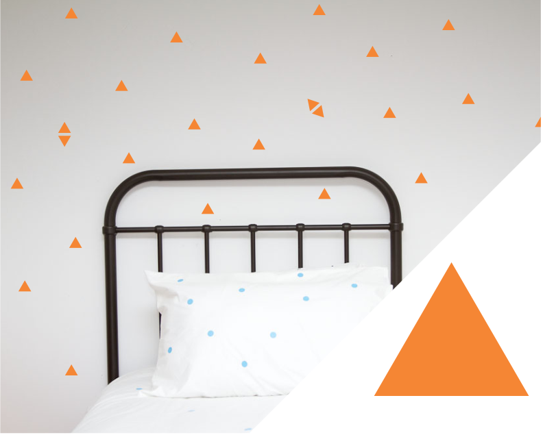 Triangle Wall Stickers - Small - Wall decals - 100 Percent Heart