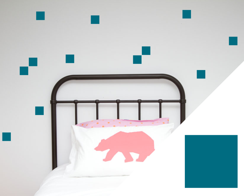Squares Wall Stickers - Wall decals - 100 Percent Heart