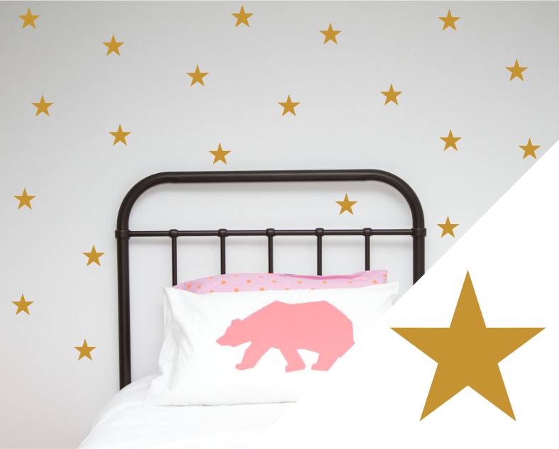 Stars Wall Art Stickers - Wall decals - 100 Percent Heart