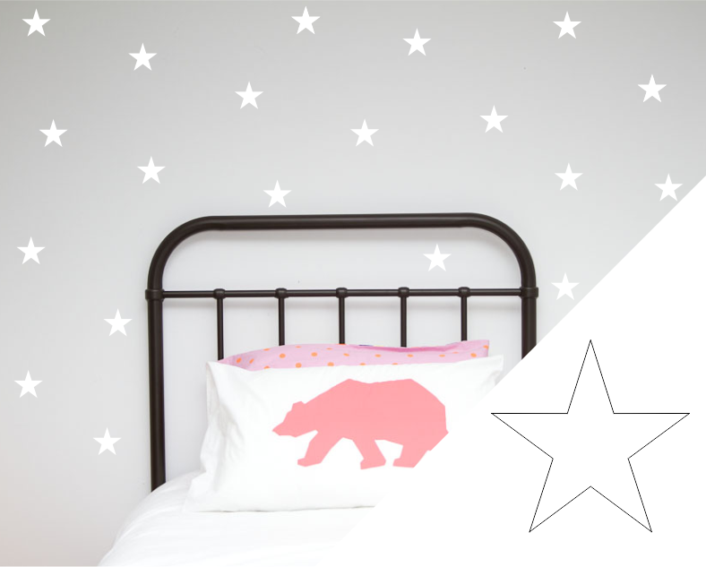 Stars Wall Art Stickers - Wall decals - 100 Percent Heart