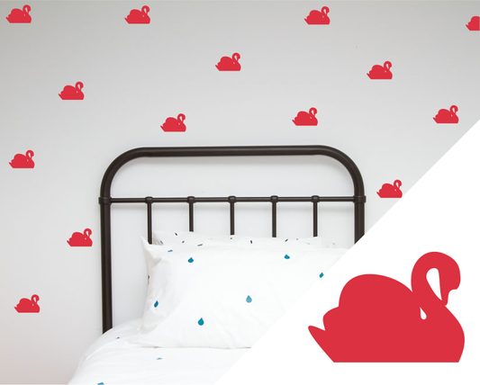 Swans Wall Stickers - Wall decals - 100 Percent Heart