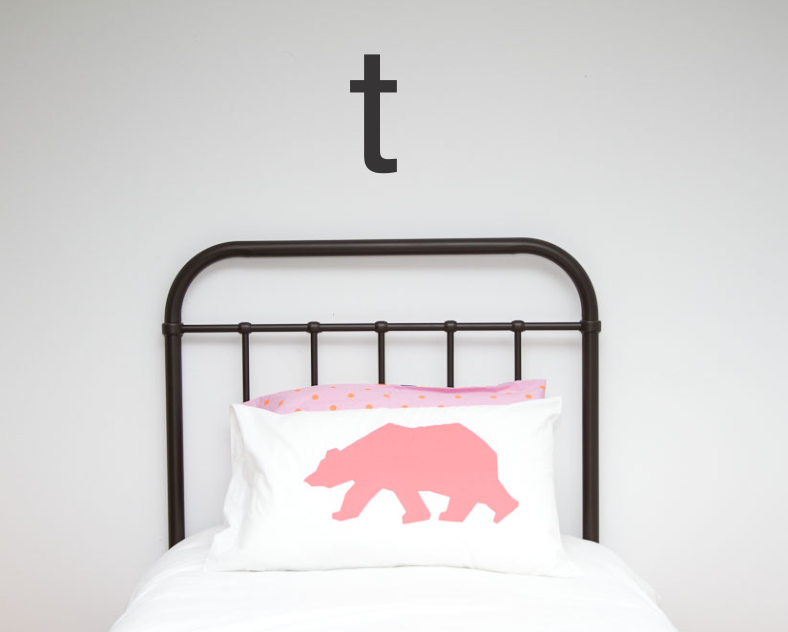Large Single Letter Wall Stickers