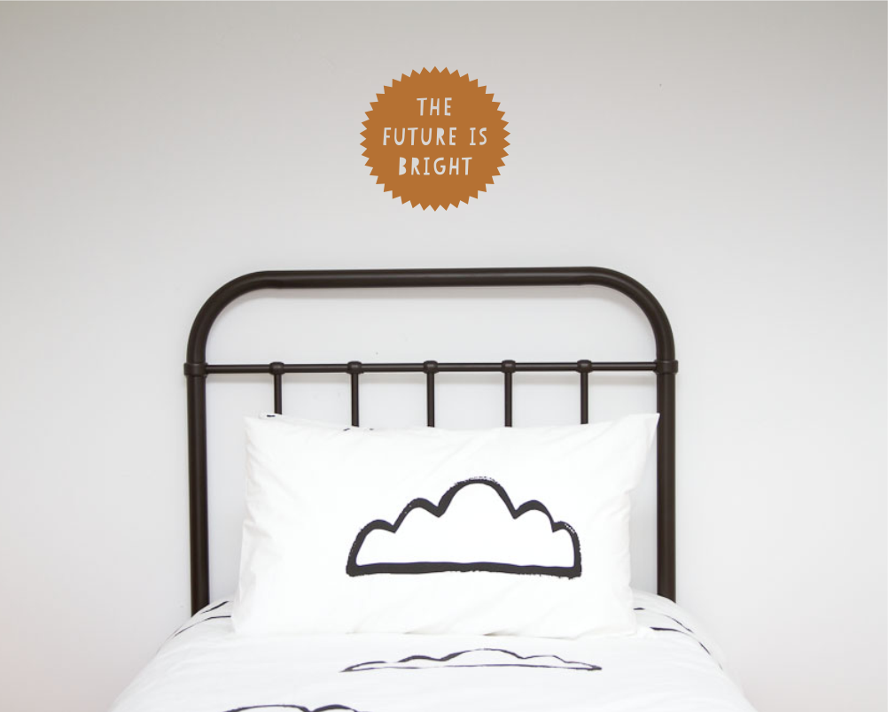 The Future is Bright Wall Decal