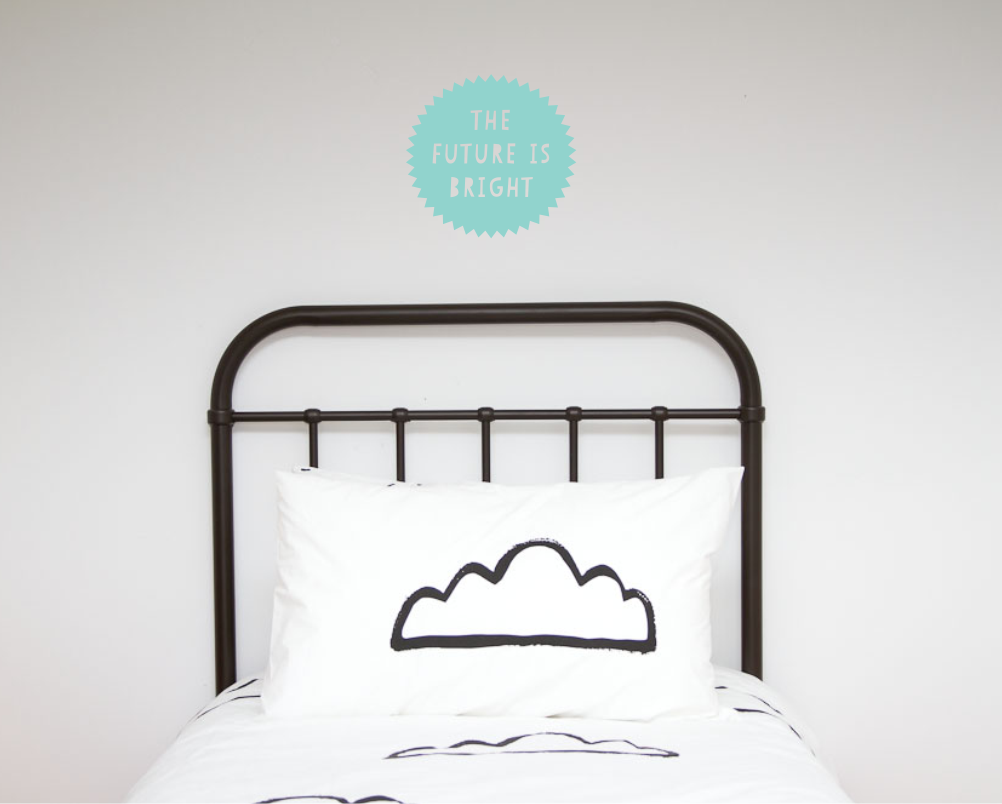The Future is Bright Wall Decal