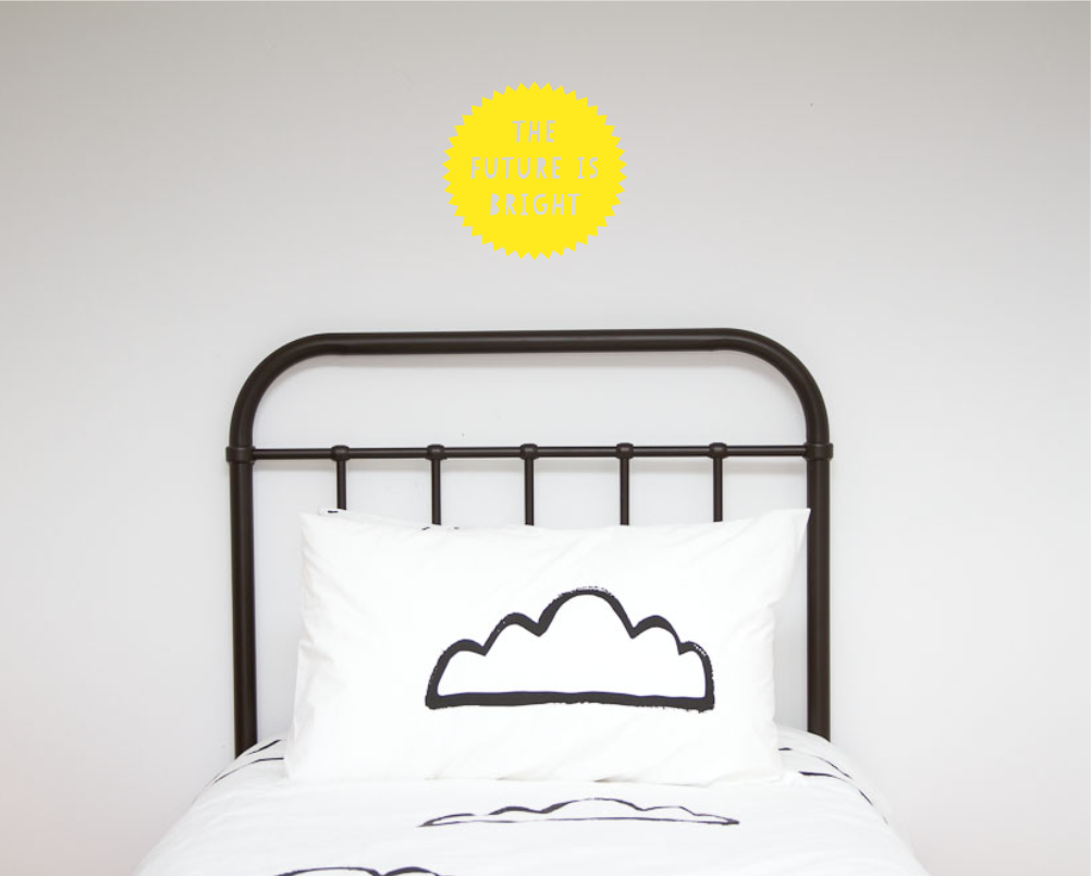 The Future is Bright Wall Decal
