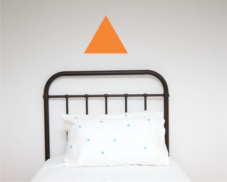 Triangle Single Wall Sticker - Wall decals - 100 Percent Heart
