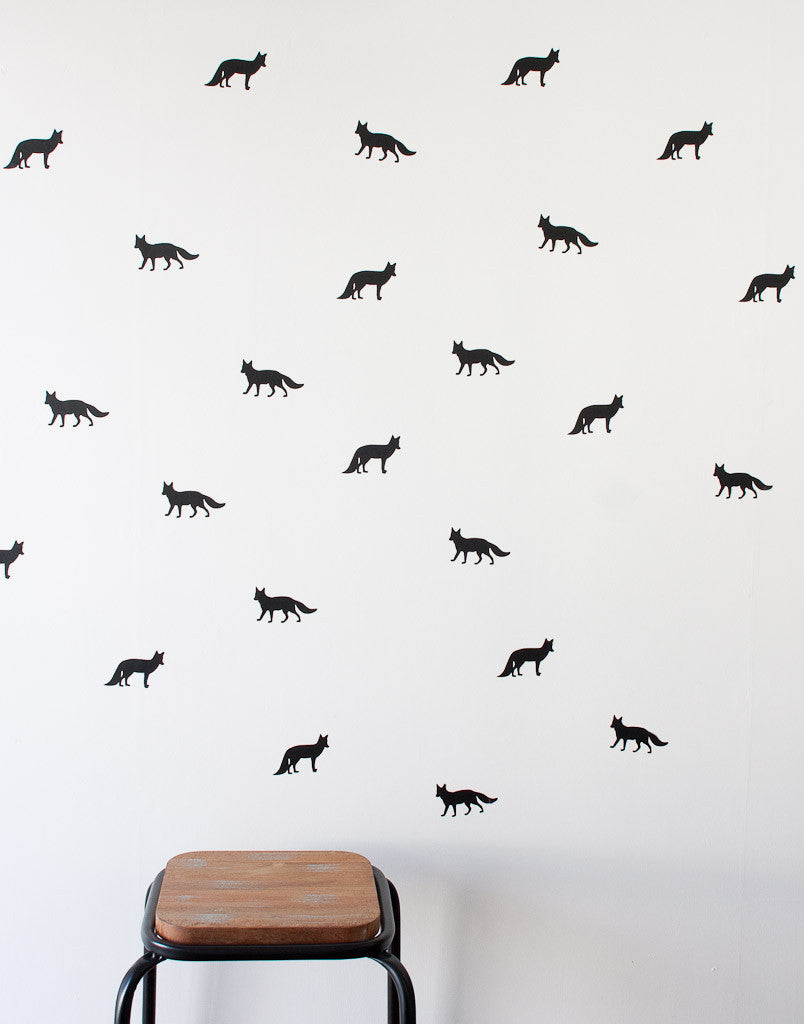 Foxes Wall Stickers - Wall decals - 100 Percent Heart