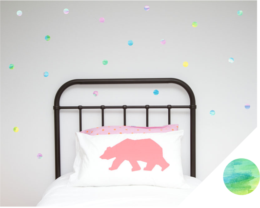 Watercolours Range Small Polka Dots - Wall decals - 100 Percent Heart