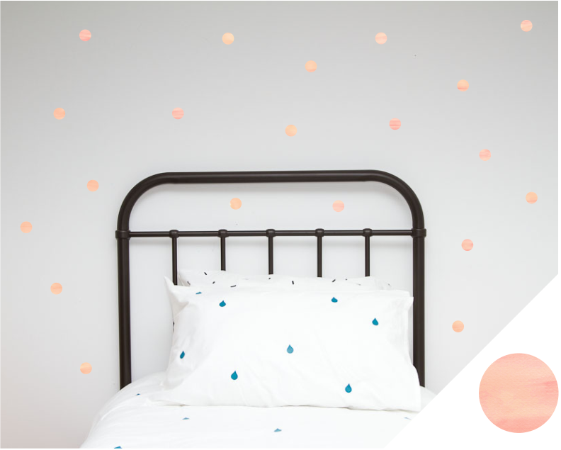 Watercolours Range Small Polka Dots