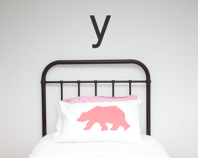 Large Single Letter Wall Stickers