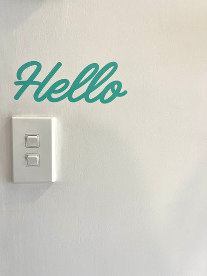 HELLO - Single wall sticker