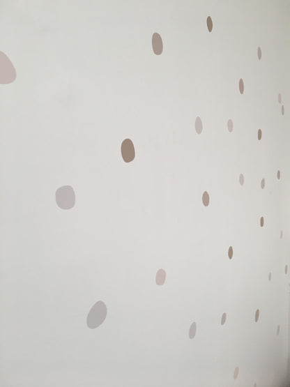 Nearly Neutrals - Hand Painted Polka dots